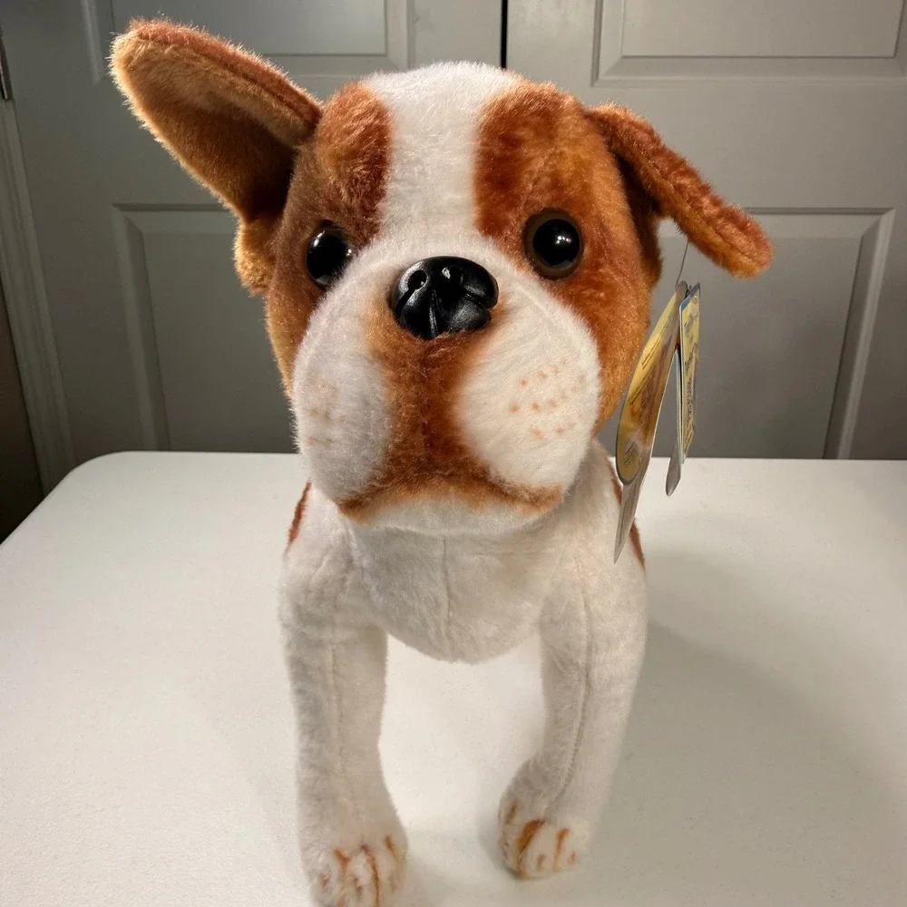 TigerHart Toys Bobby the Boston Terrier Plush Stuffed Animal Dog Brown White 13
